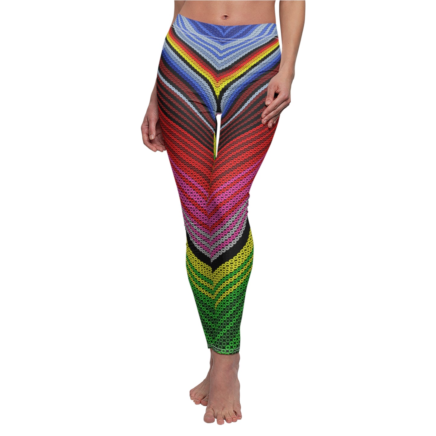 Sarape # 2 / Women's Cut & Sew Casual Leggings (AOP)