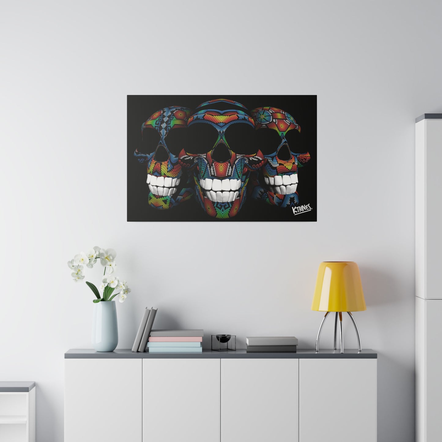 Huichol Art # 4 / Matte Canvas, Stretched, 0.75" Horizontal