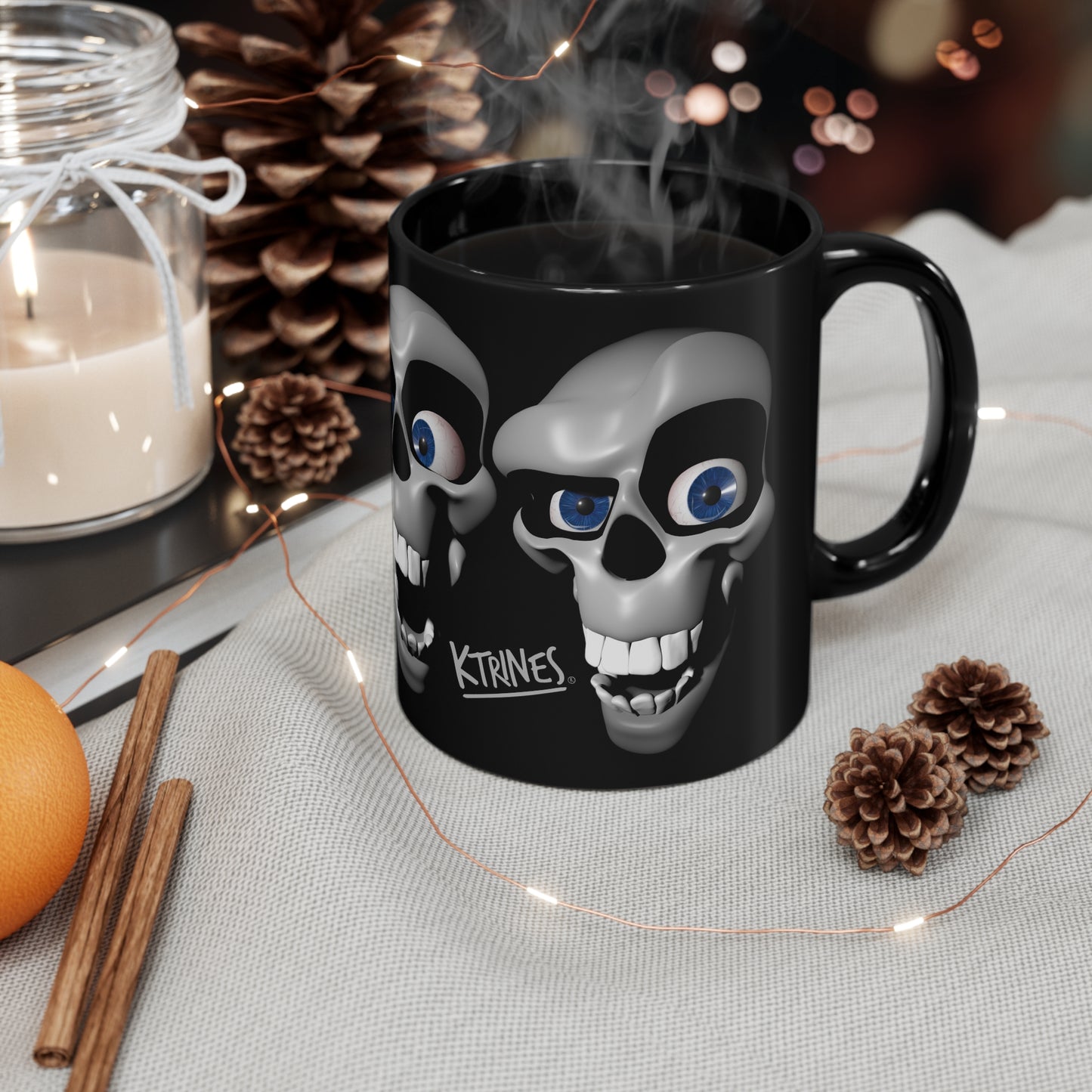 FACES / 11oz Black Mug