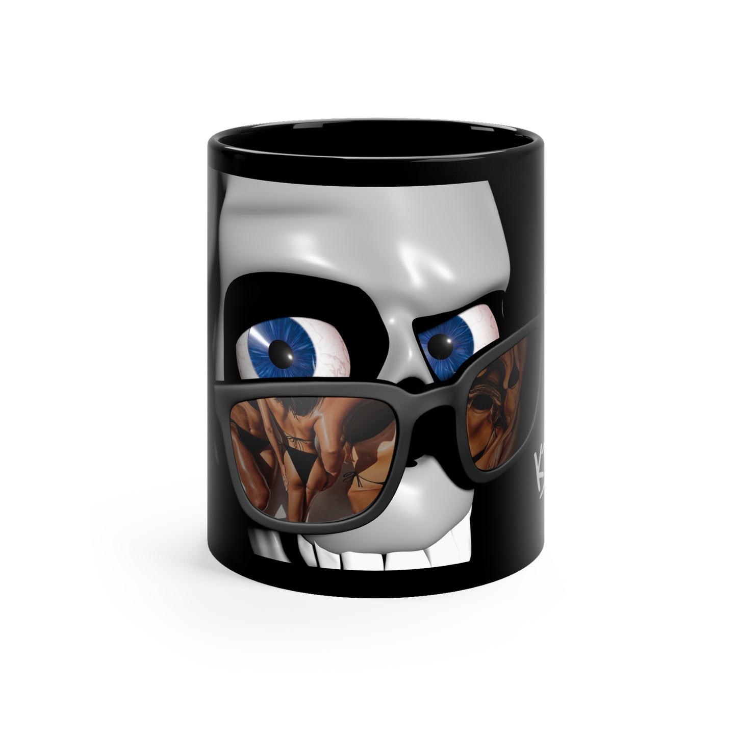 GLASSES # 2 / 11oz Black Mug