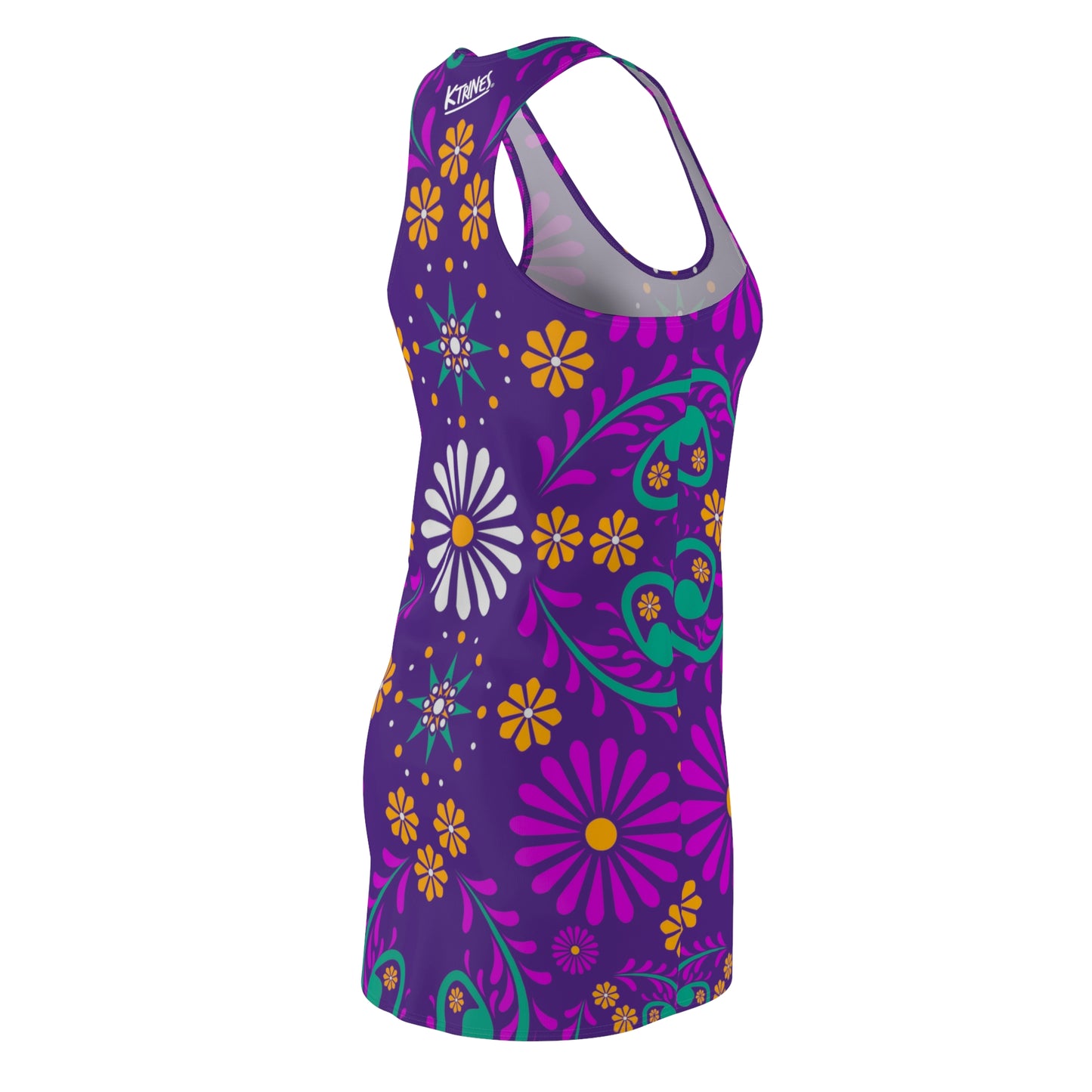Flowers # 1 / Women's Cut & Sew Racerback Dress (AOP)