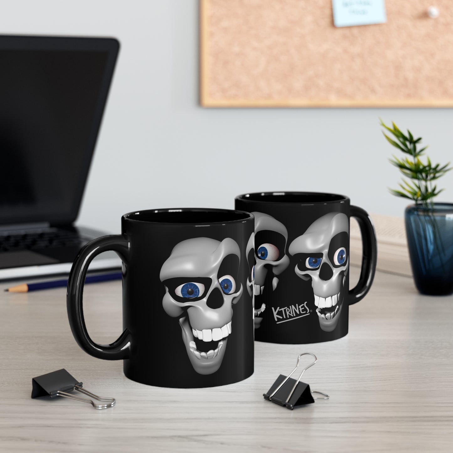 FACES / 11oz Black Mug