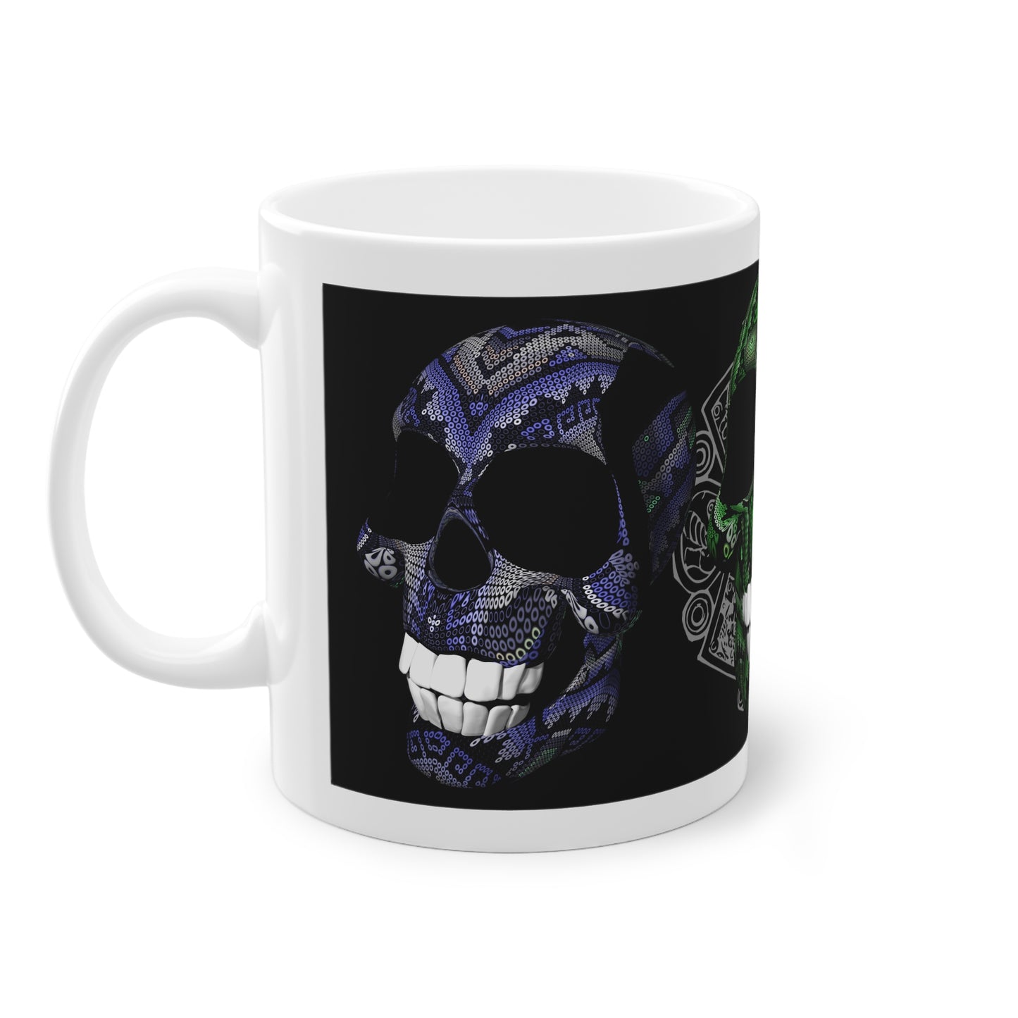 Huichol Art Skull # 6 / Standard Mug, 11oz