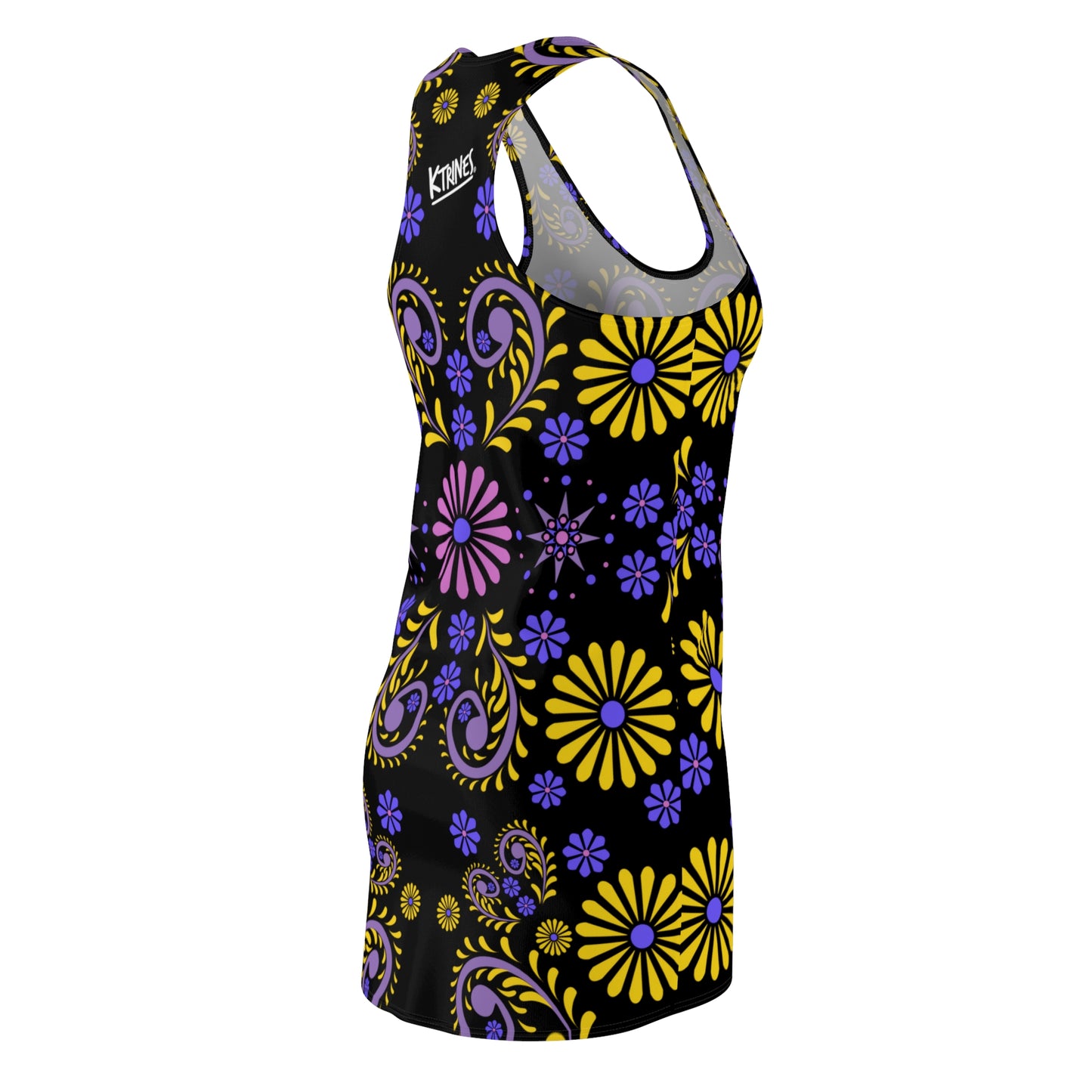 Flowers # 6 / Women's Cut & Sew Racerback Dress (AOP)