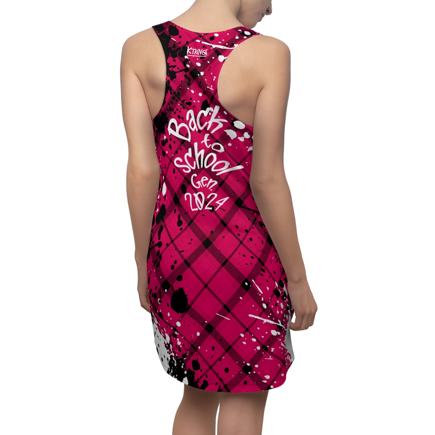 Back to College (Teacher) # 3 / Women's Cut & Sew Racerback Dress (AOP)