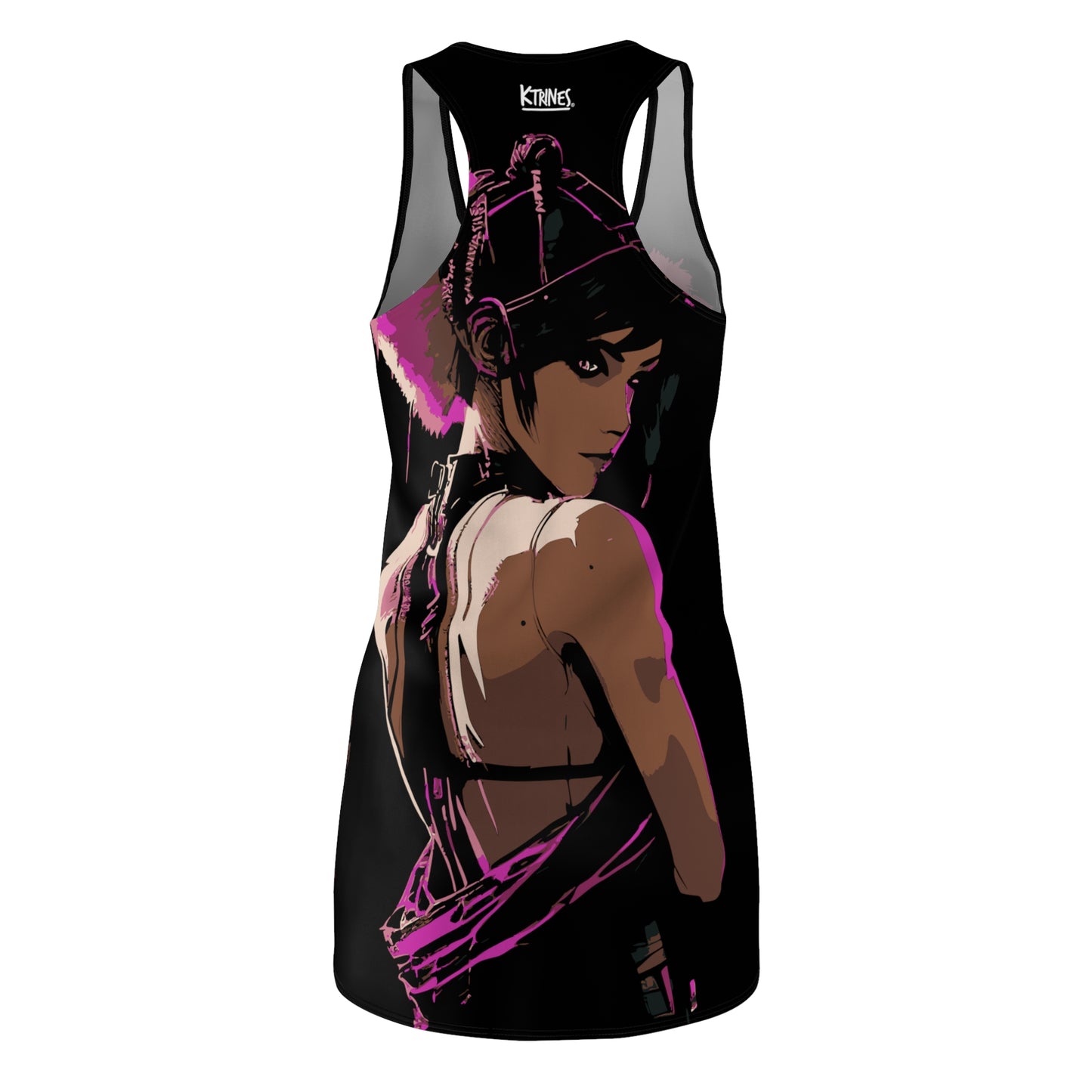 Punk Faces # 1 / Women's Cut & Sew Racerback Dress (AOP)