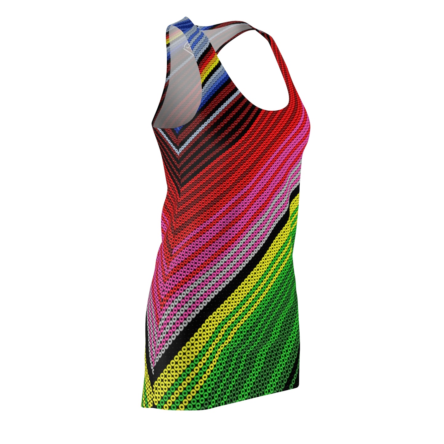 Huchol Art # 2 / Women's Cut & Sew Racerback Dress (AOP)