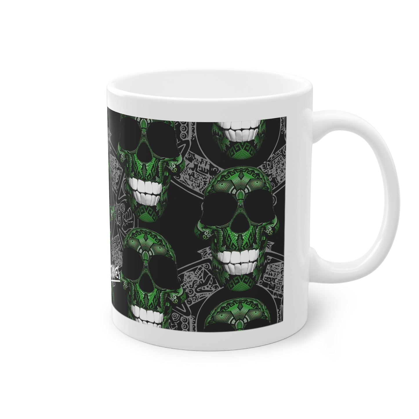 Huichol Art Skull # 7 / Standard Mug, 11oz