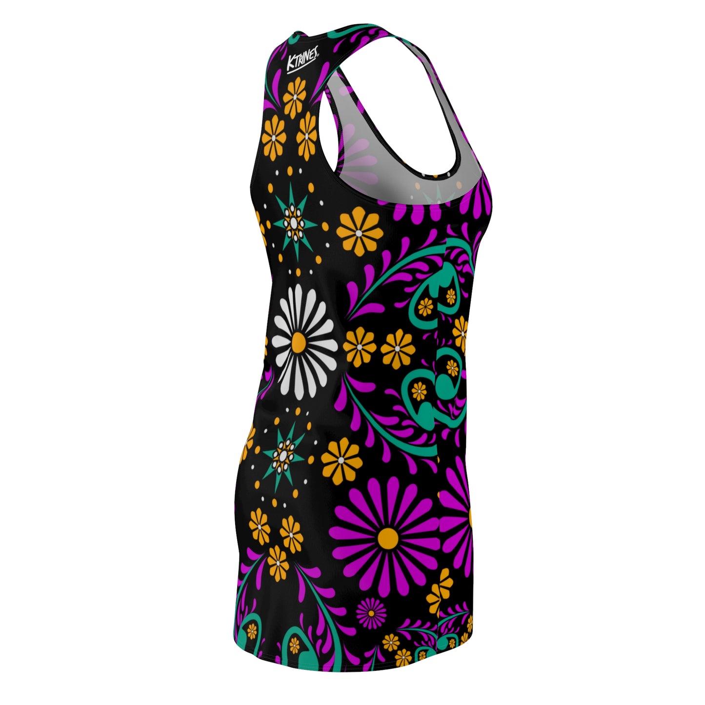 Flowers # 2 / Women's Cut & Sew Racerback Dress (AOP)