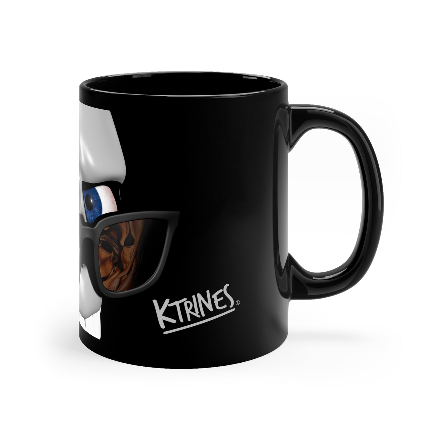 GLASSES # 2 / 11oz Black Mug
