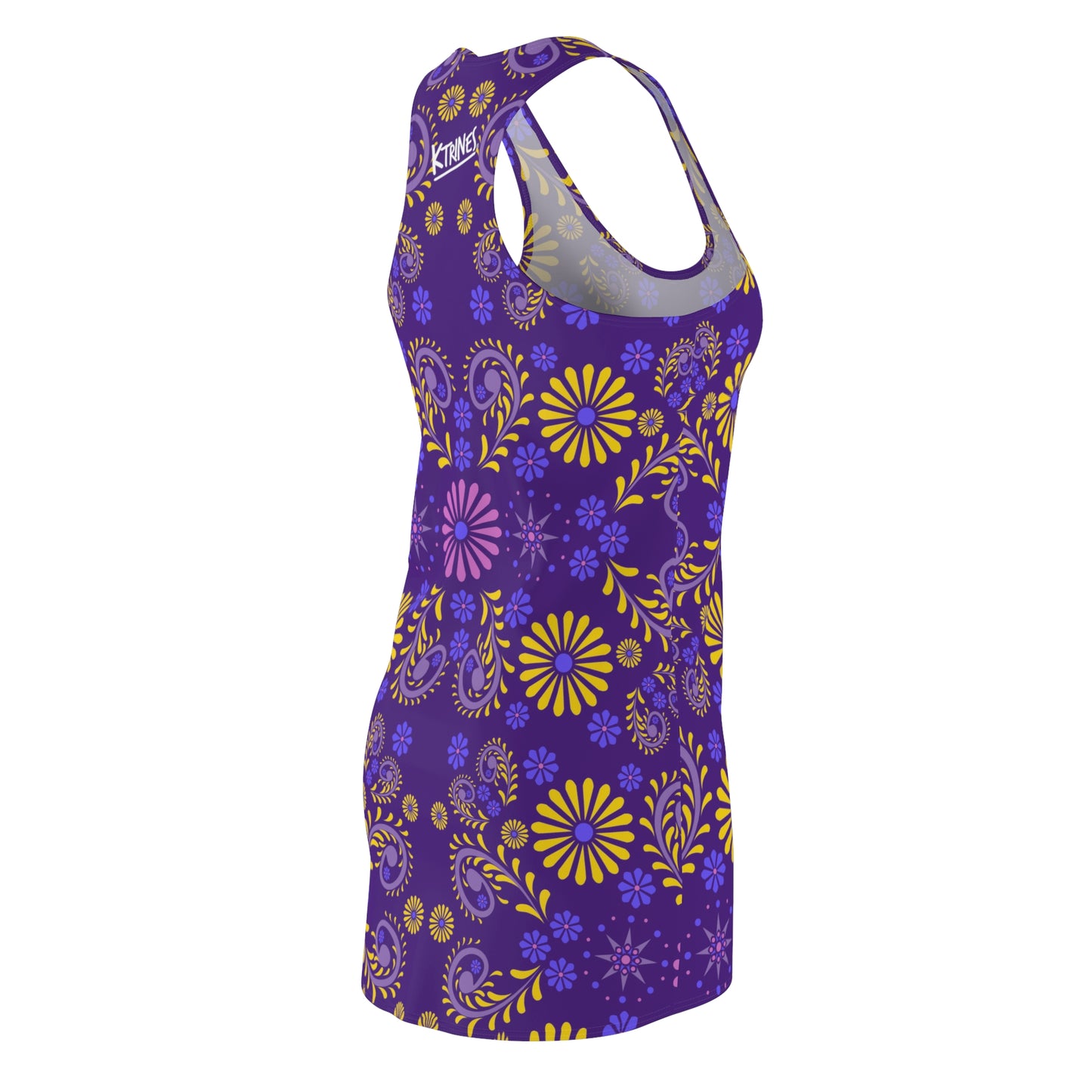 Flowers # 5 / Women's Cut & Sew Racerback Dress (AOP)