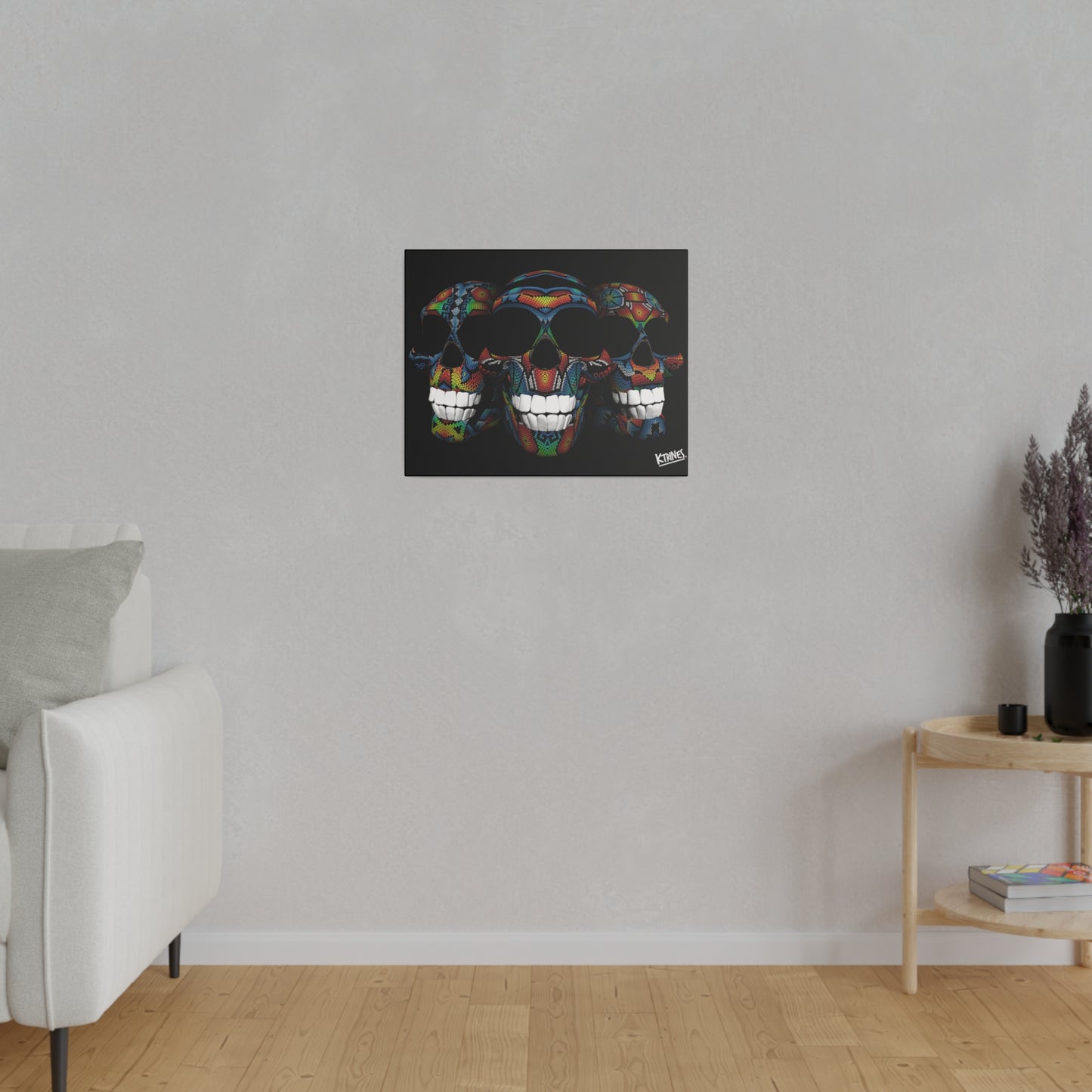 Huichol Art # 4 / Matte Canvas, Stretched, 0.75" Horizontal