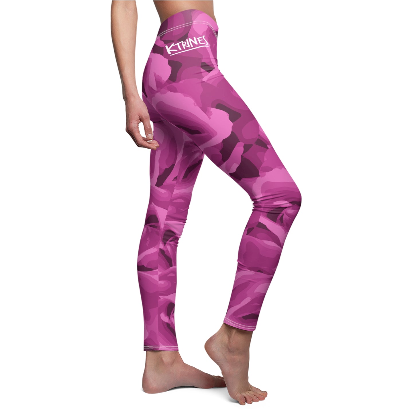 Roses # 1 / Women's Cut & Sew Casual Leggings (AOP)