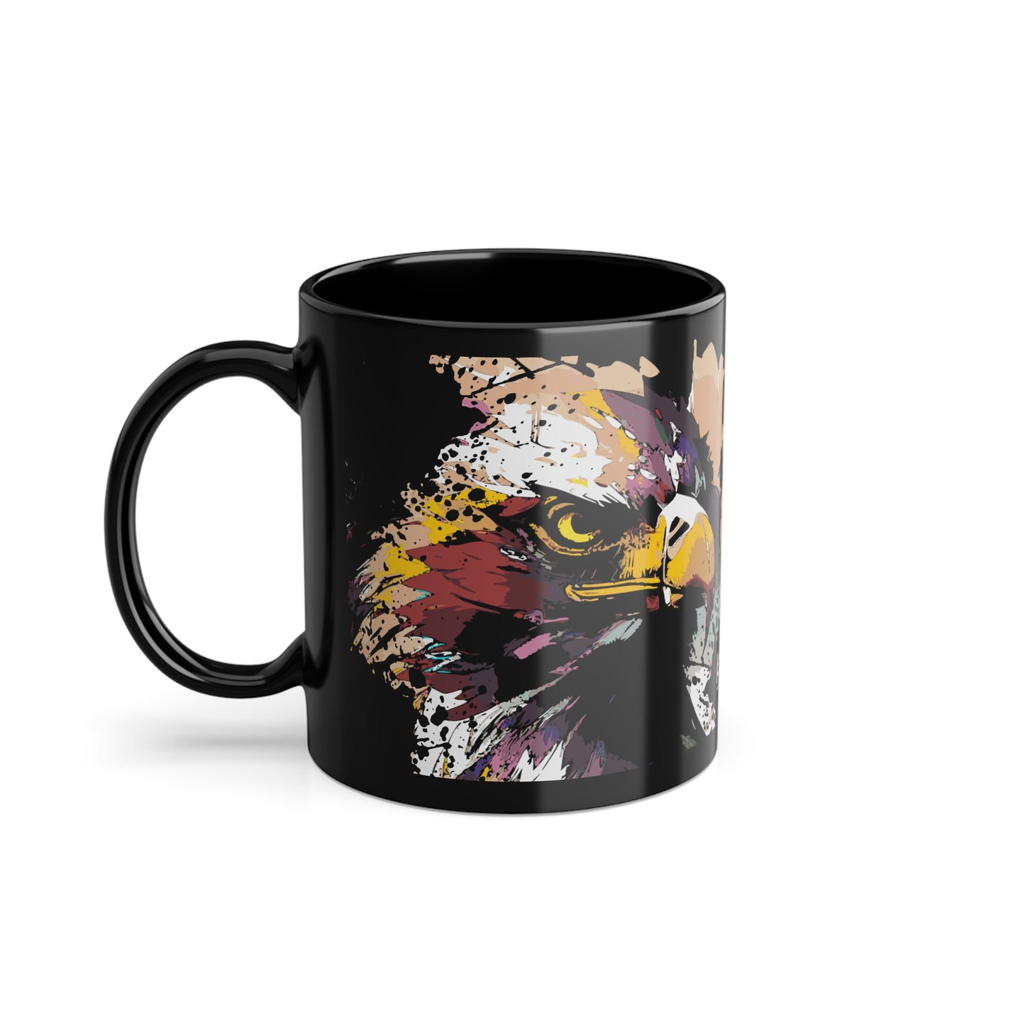 Animals # 1 / Black Coffee Cup, 11oz