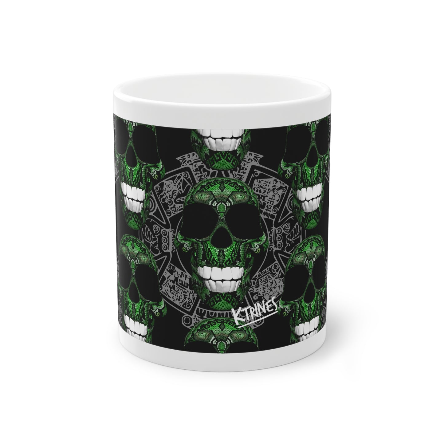 Huichol Art Skull # 7 / Standard Mug, 11oz