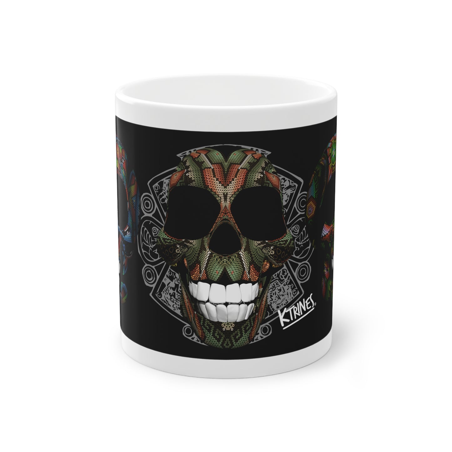 Huichol Art Skull # 2 / Standard Mug, 11oz
