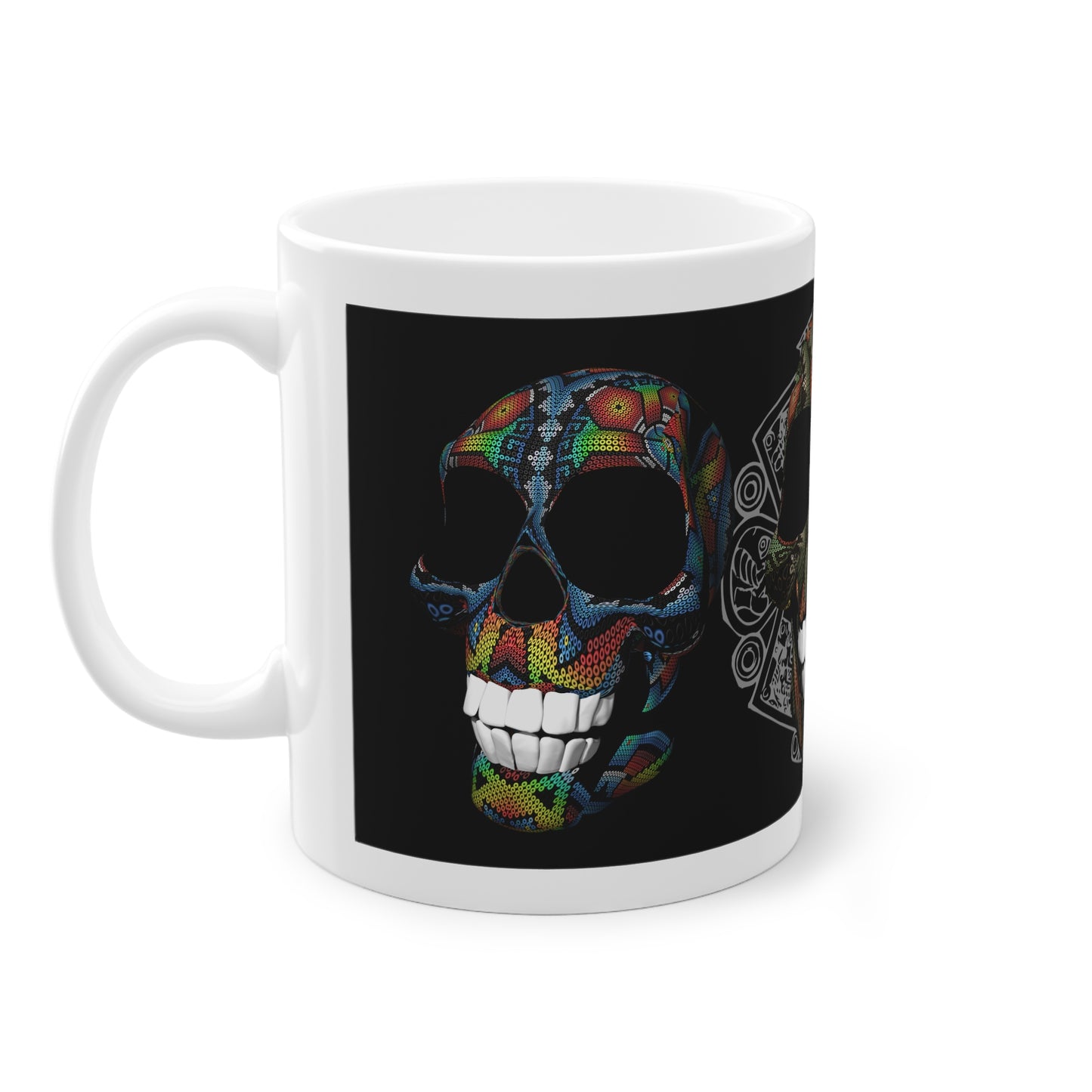 Huichol Art Skull # 2 / Standard Mug, 11oz