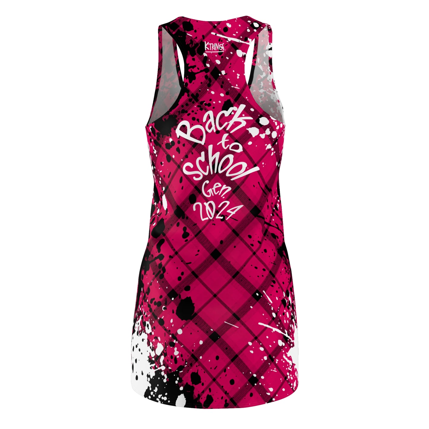 Back to College (Teacher) # 3 / Women's Cut & Sew Racerback Dress (AOP)