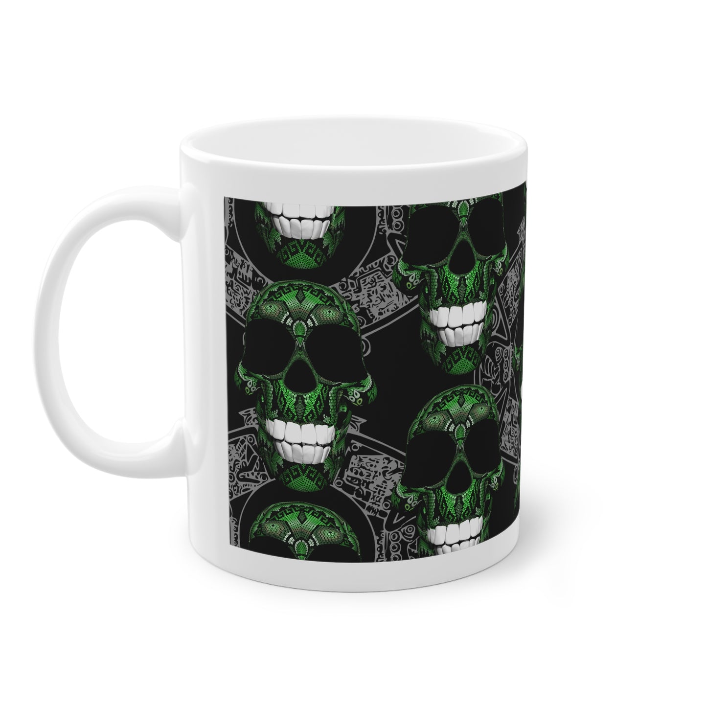 Huichol Art Skull # 7 / Standard Mug, 11oz