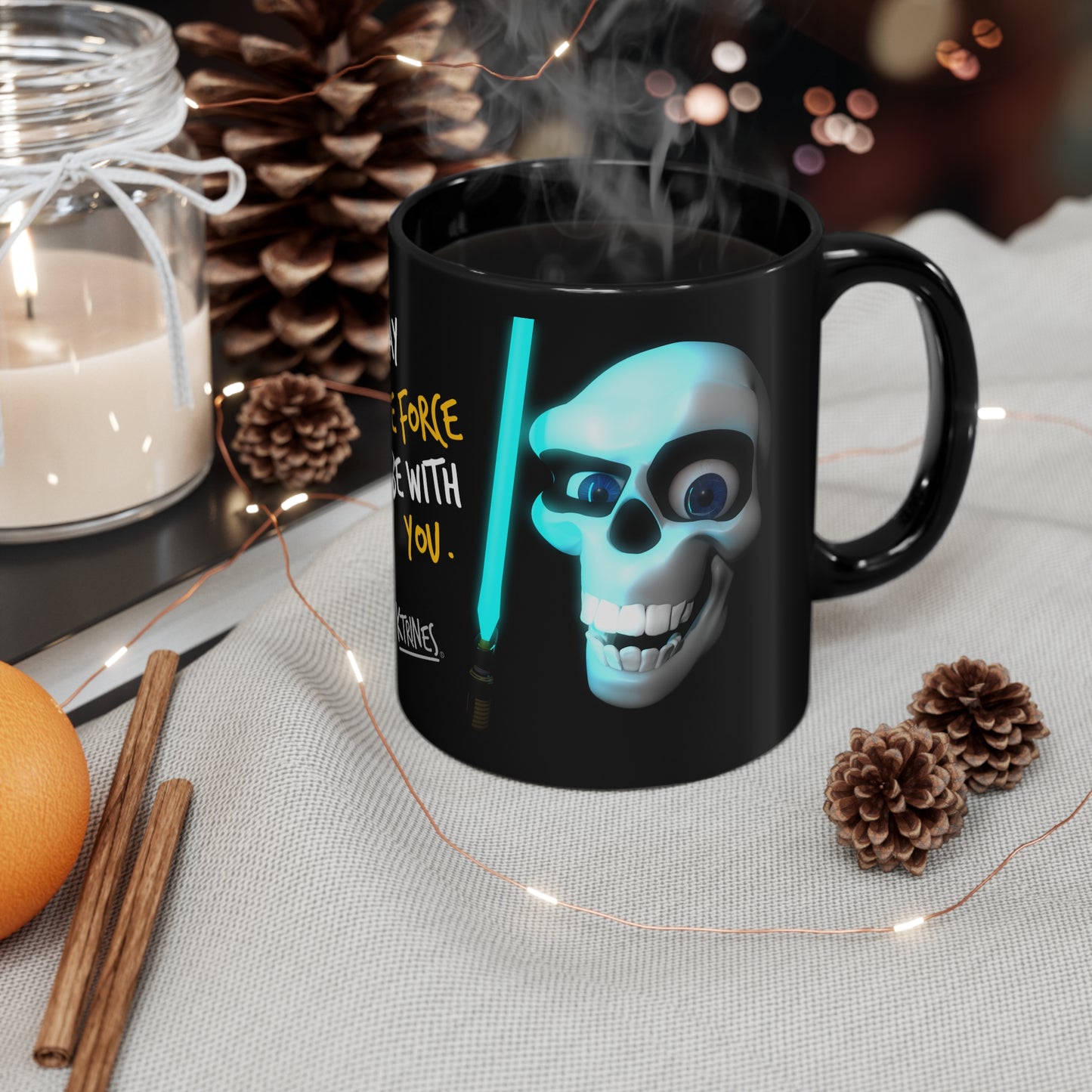 MAY THE FORCE BE WITH YOU. / 11oz Black Mug