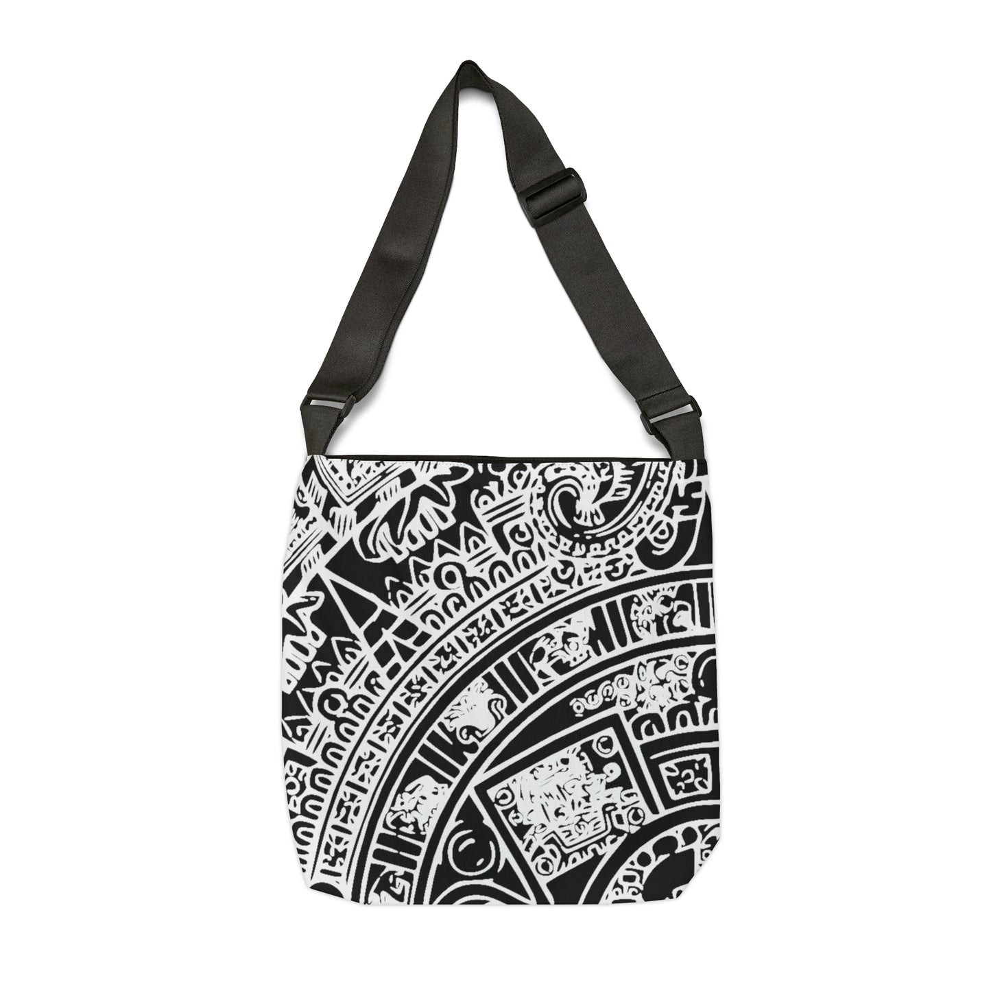 Aztec Calendar Art # 2 / Adjustable Tote Bag (AOP)