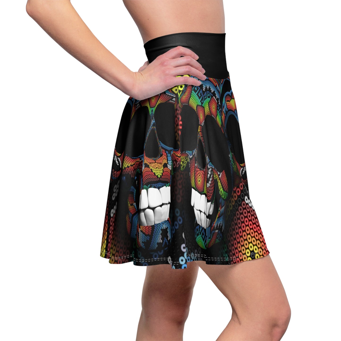 Huichol Art # 1 / Women's Skater Skirt (AOP)