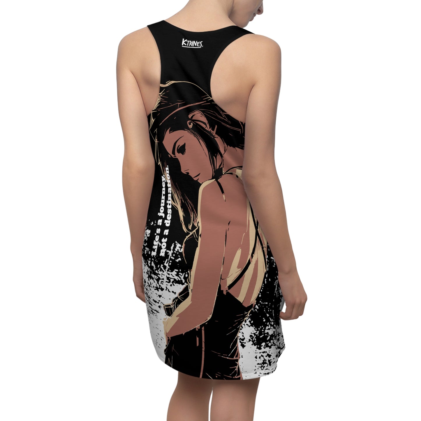 Punk Faces # 2 / Women's Cut & Sew Racerback Dress (AOP)