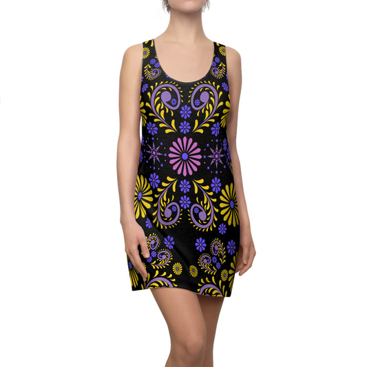 Flowers # 6 / Women's Cut & Sew Racerback Dress (AOP)