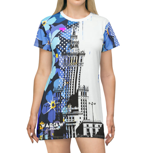 Warsaw Spring # 4/ T-Shirt Dress (AOP)