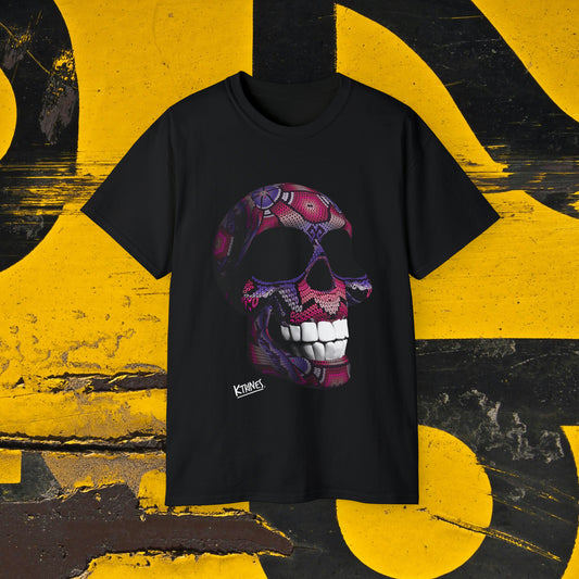 Huichol Art Skull # 12 / Unisex Ultra Cotton Tee