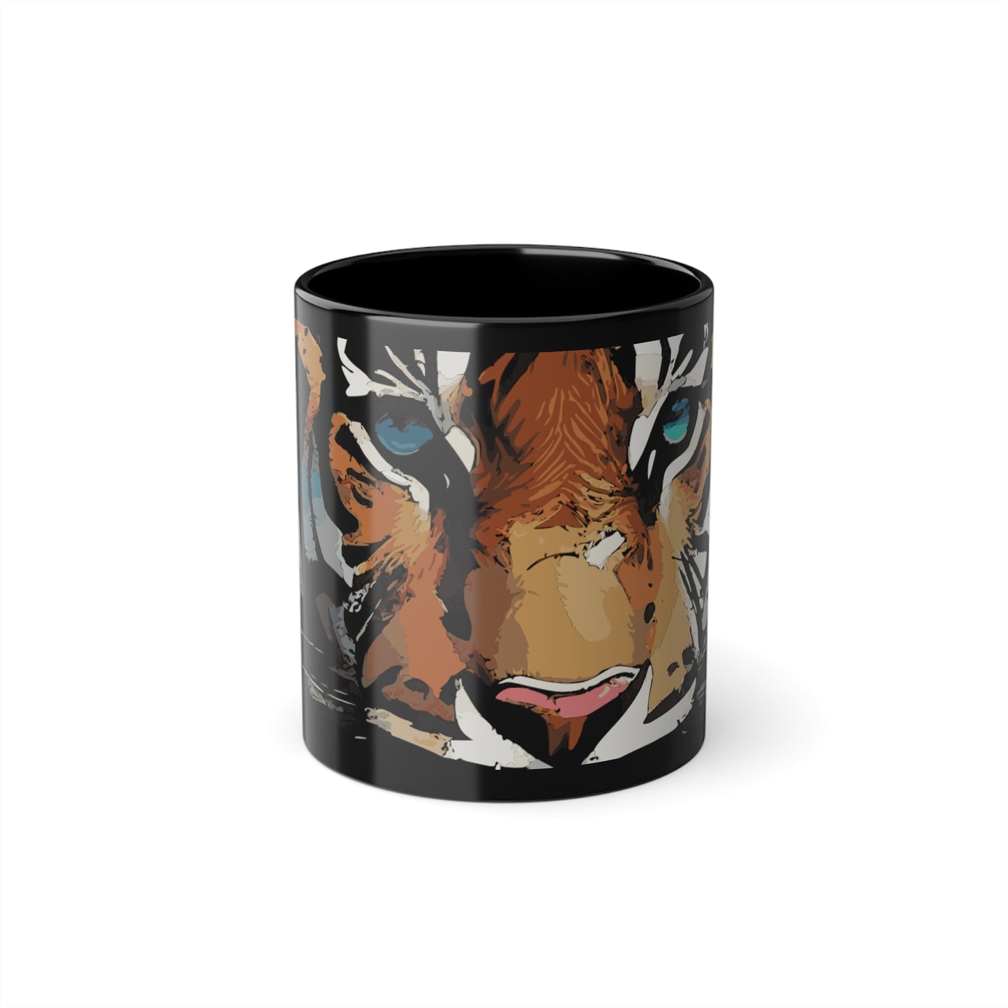 Animals # 2 /  Black Coffee Cup, 11oz