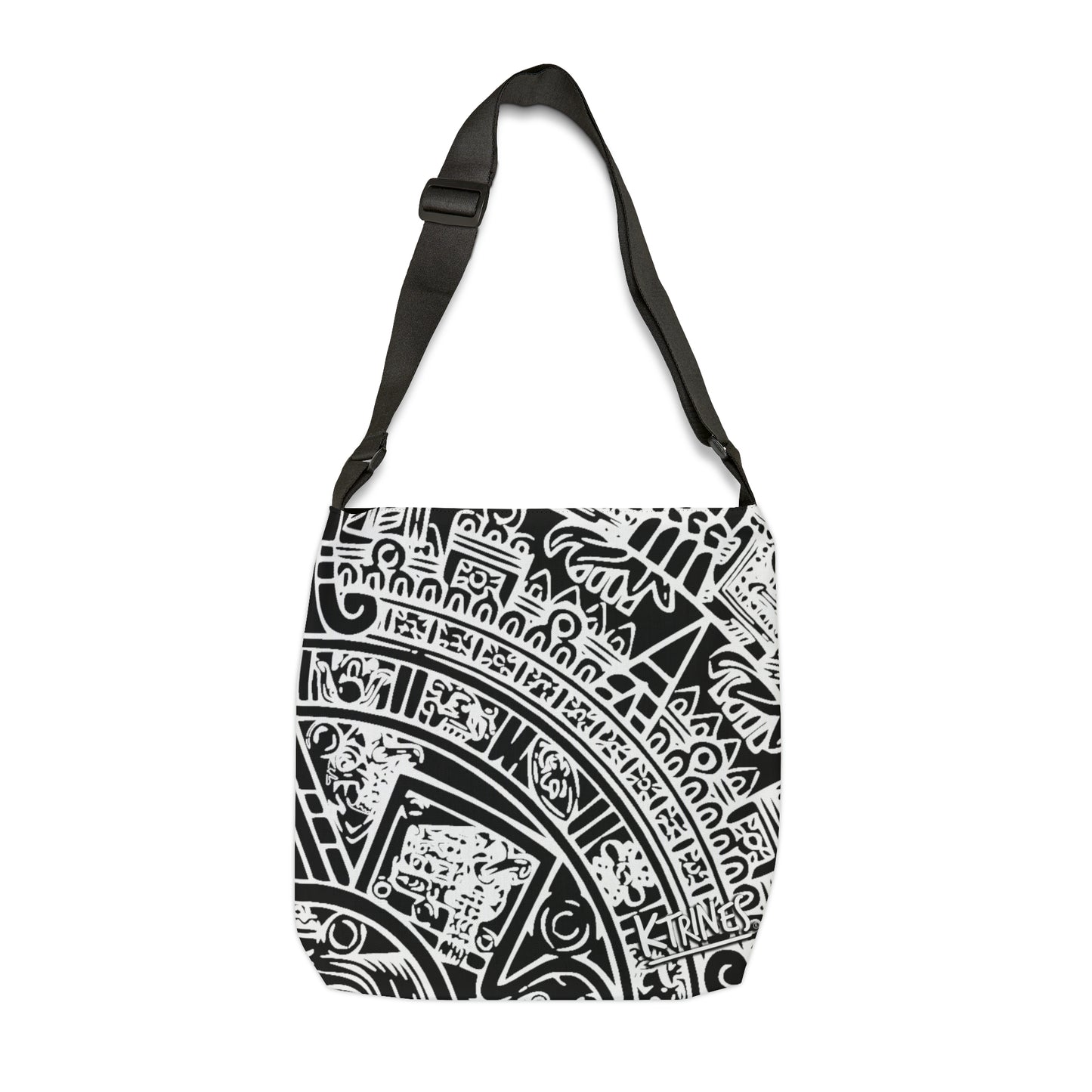 Aztec Calendar Art # 2 / Adjustable Tote Bag (AOP)