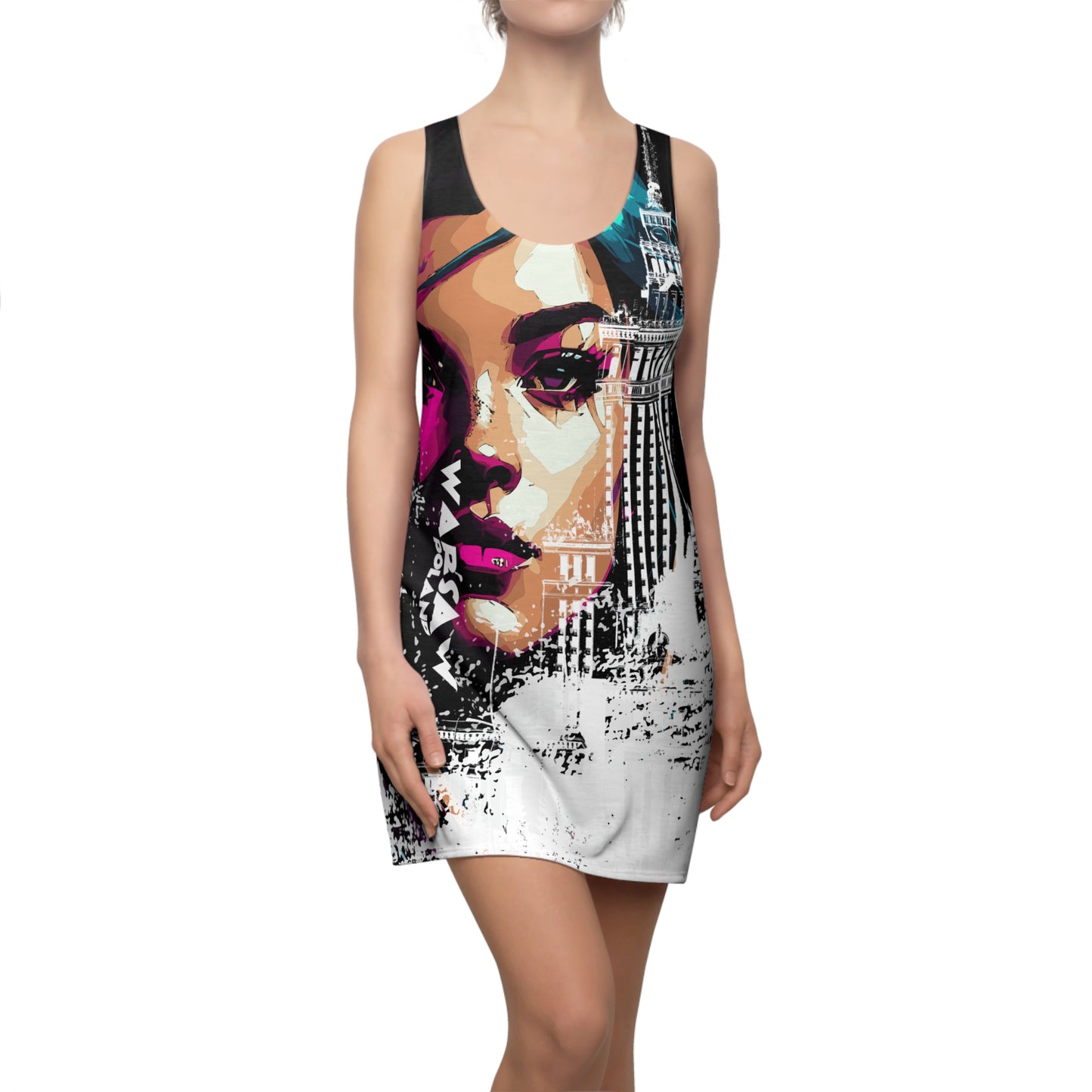 Warsaw Spring # 11 / Women's Cut & Sew Racerback Dress (AOP)