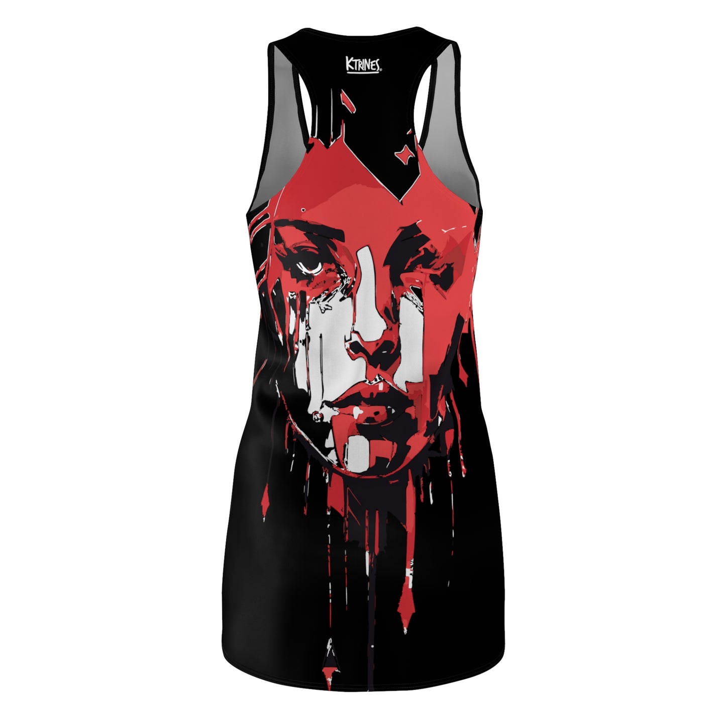 Punk Faces # 2 / Women's Cut & Sew Racerback Dress (AOP)