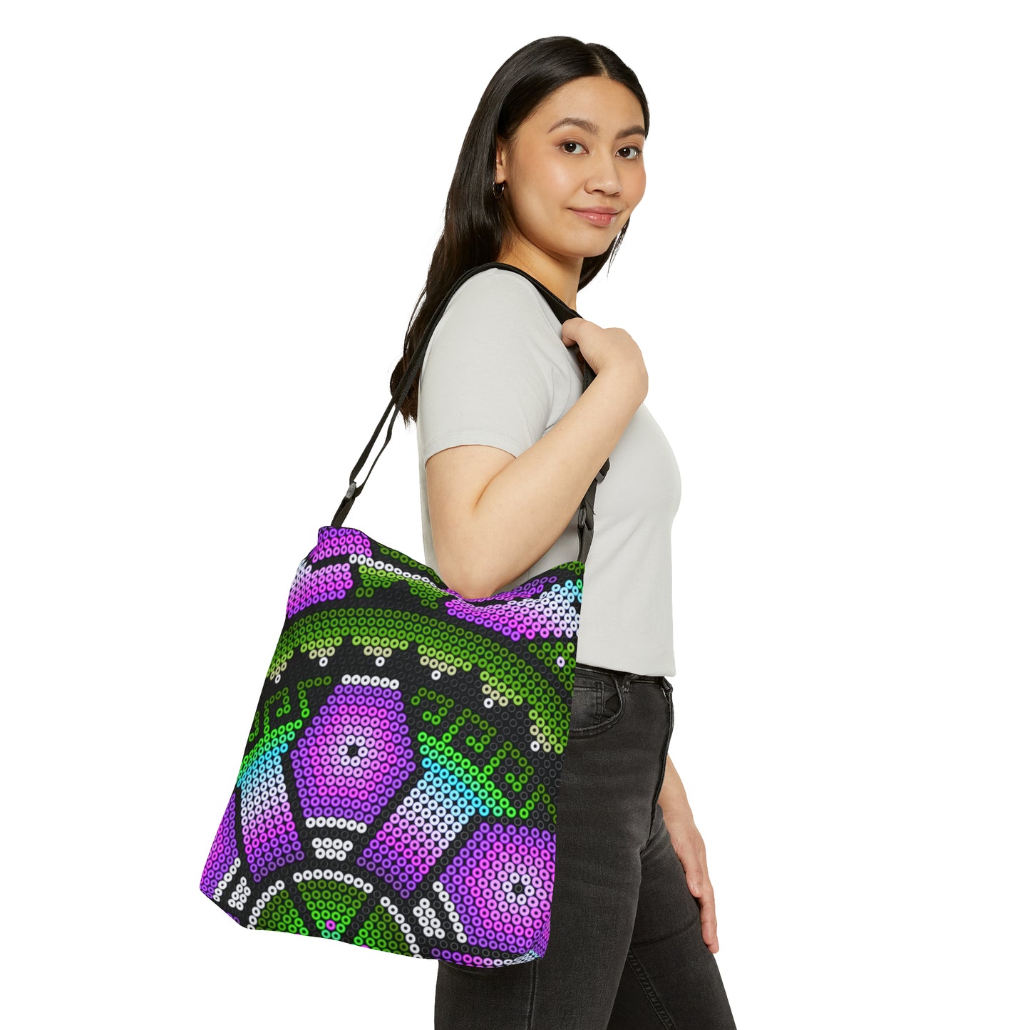 Huichol Art # 3 / Adjustable Tote Bag (AOP)