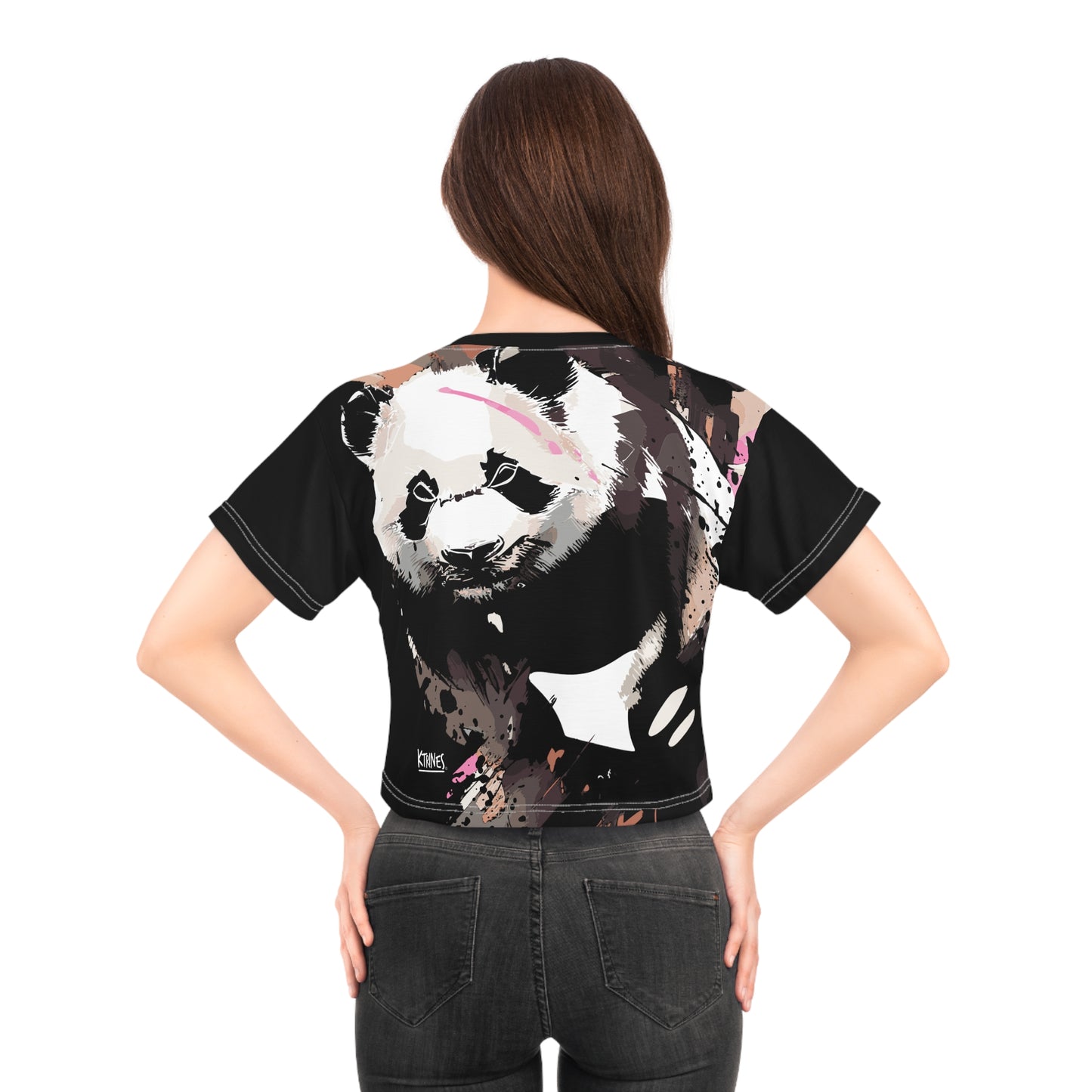 Panda # 1 / Crop Tee (AOP)