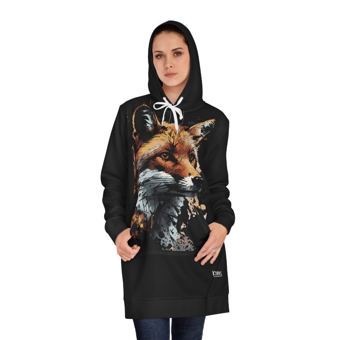 Fox # 1 / Women's Hoodie Dress (AOP)