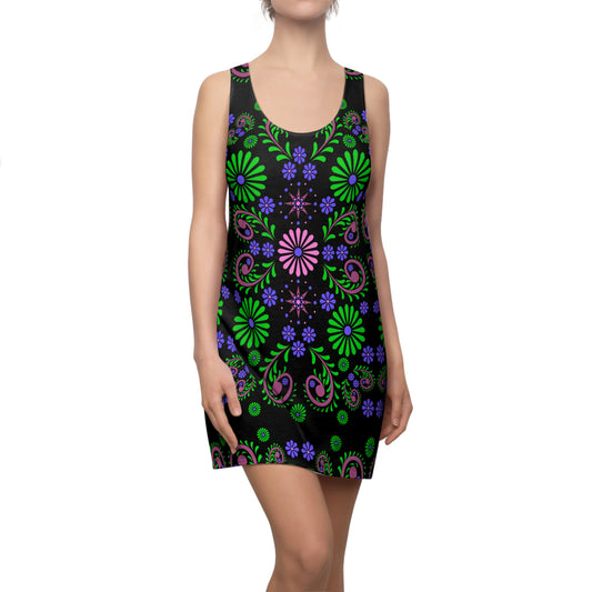 Flowers # 4 / Women's Cut & Sew Racerback Dress (AOP)