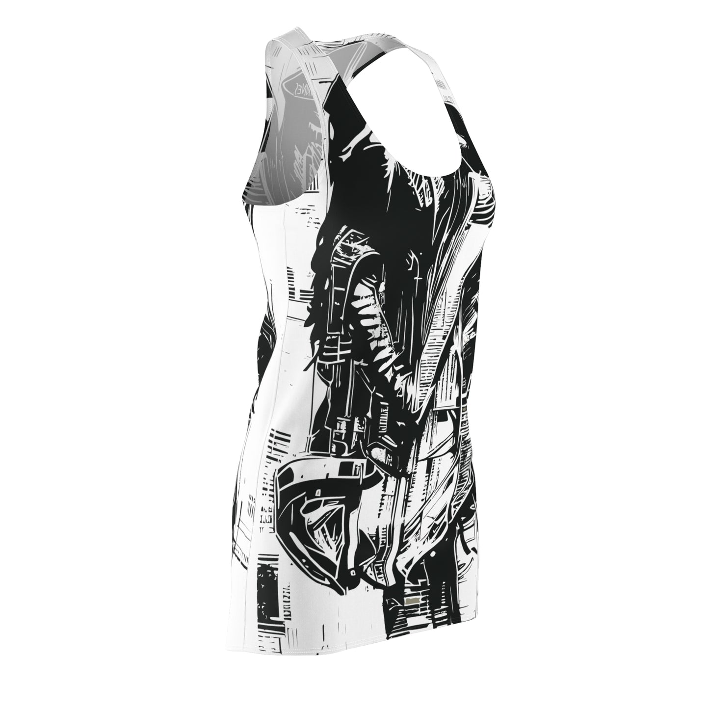 Erotic Punk # 1 / Women's Cut & Sew Racerback Dress (AOP)