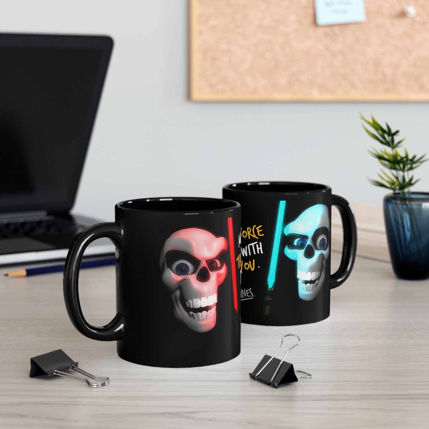 MAY THE FORCE BE WITH YOU. / 11oz Black Mug