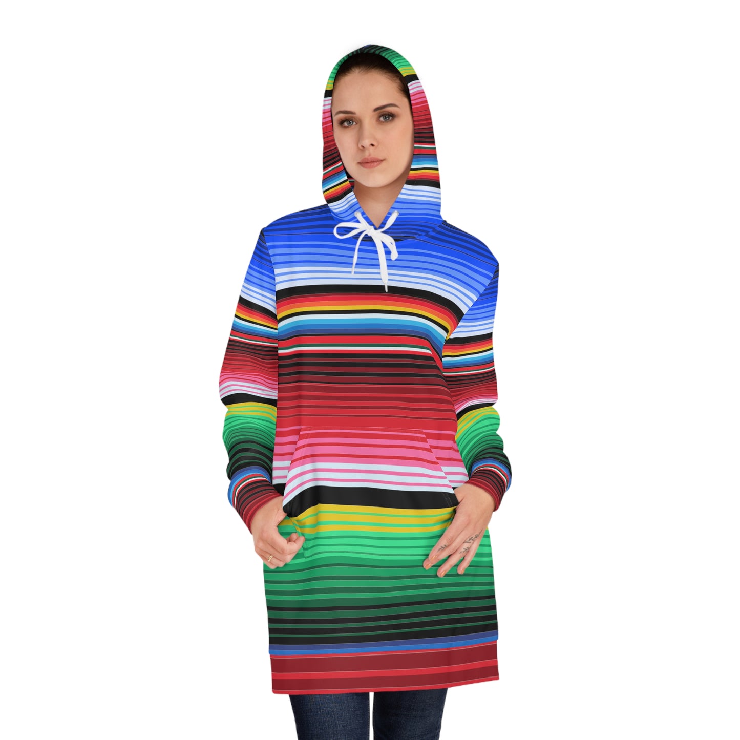 Sarape # 1 / Women's Hoodie Dress (AOP)