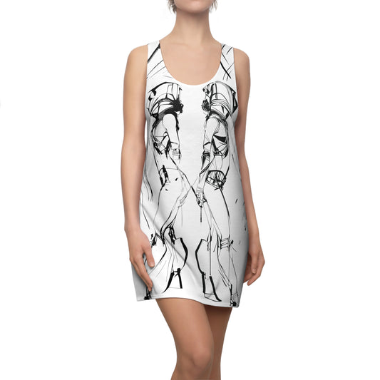 Erotic Punk # 2 / Women's Cut & Sew Racerback Dress (AOP)