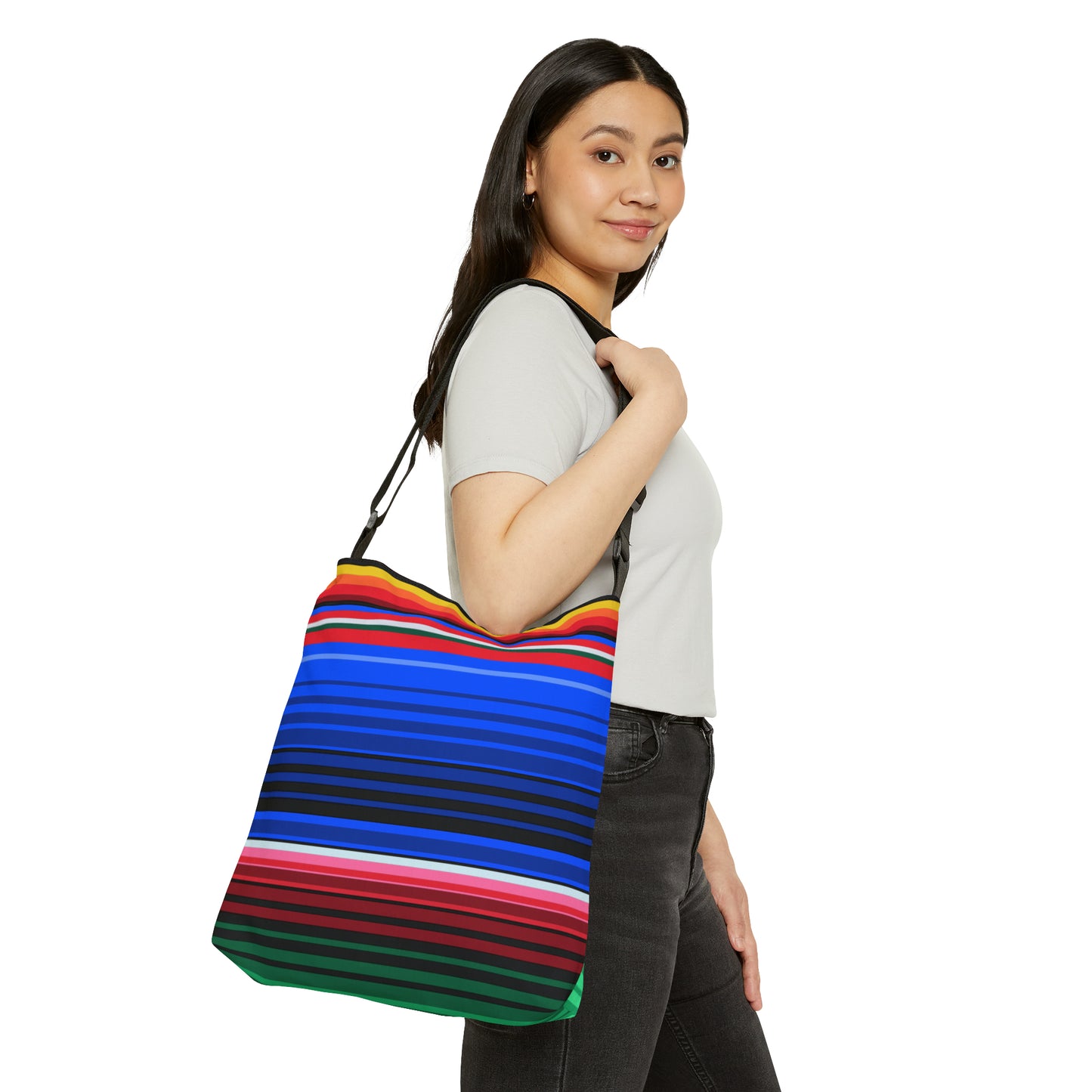 Sarape Art # 1 / Adjustable Tote Bag (AOP)