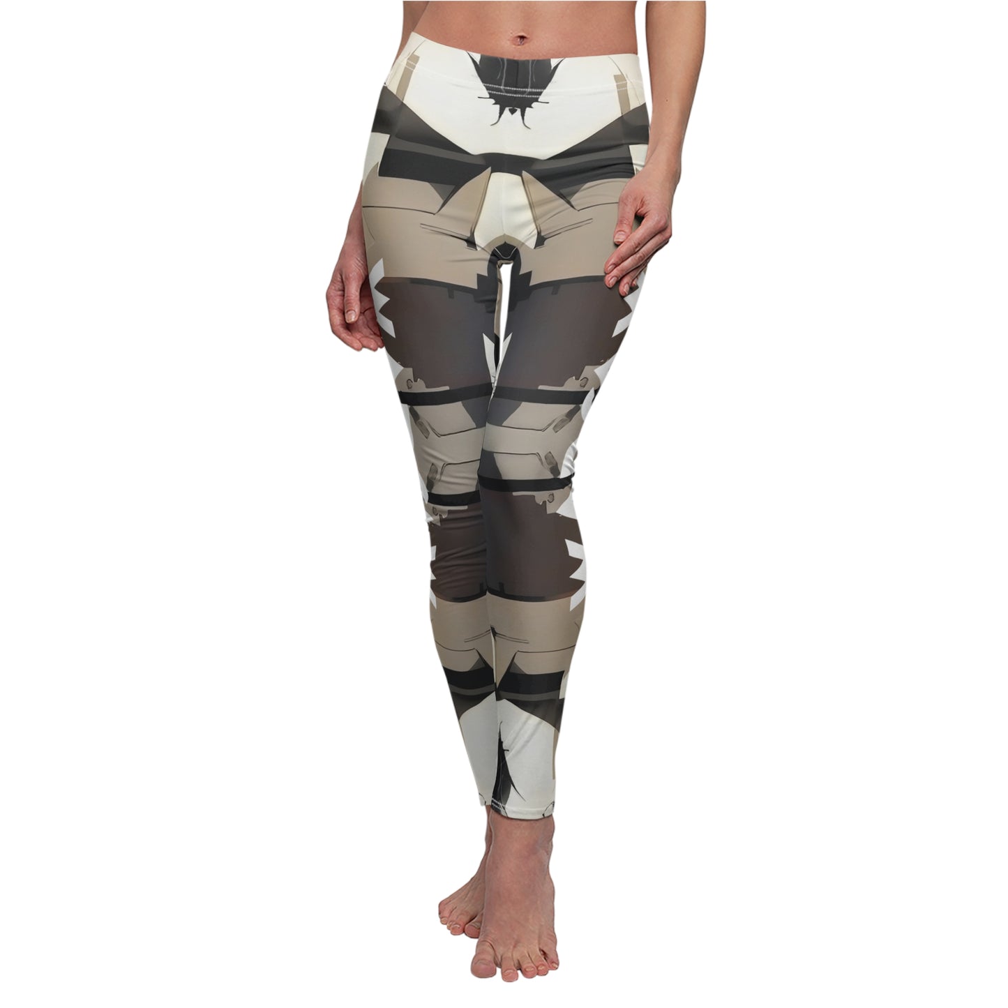 Warsaw spring # 01 / Women's Cut & Sew Casual Leggings (AOP)