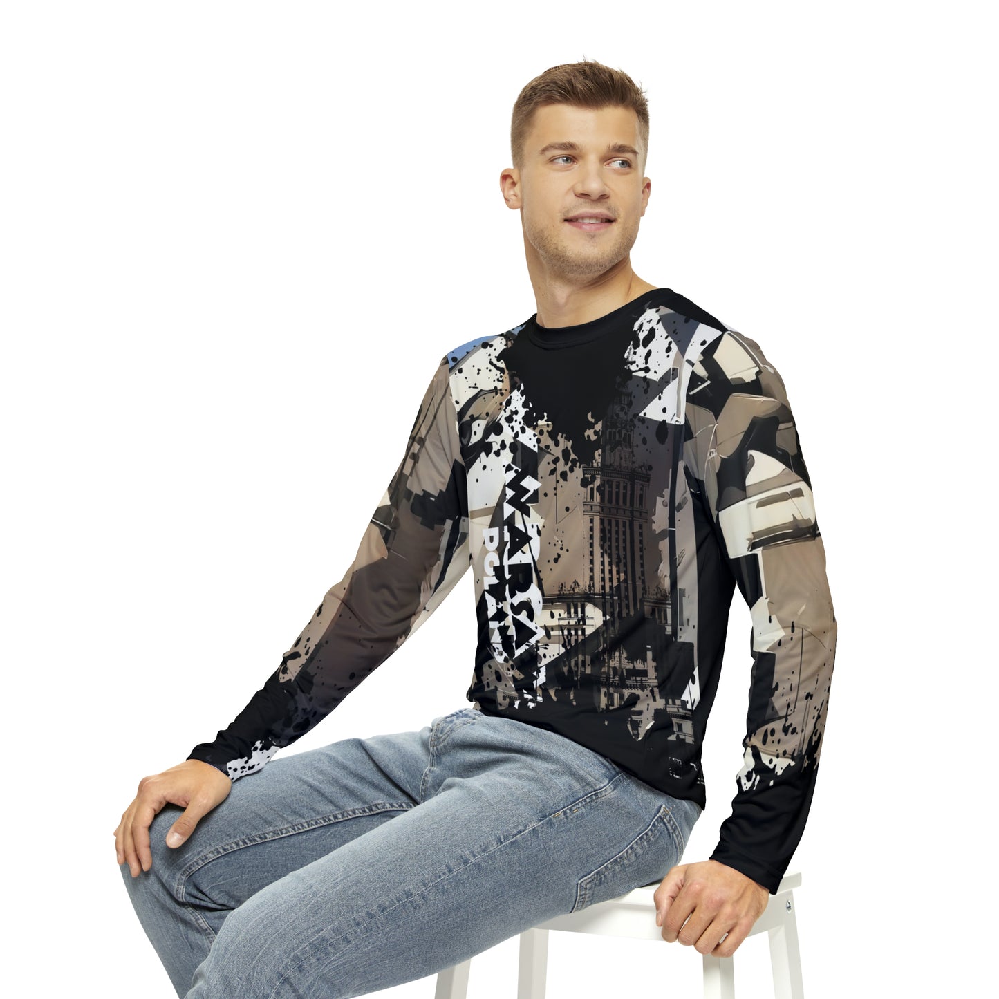 Warsaw Spring # 1 / Men's Long Sleeve Shirt (AOP)