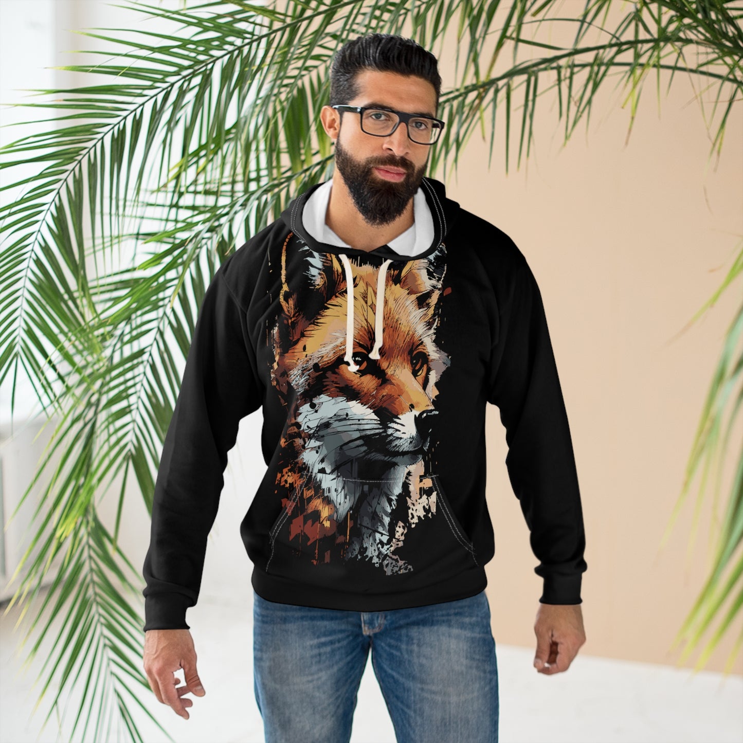 Fox # 1 / Unisex Pullover Hoodie (AOP)