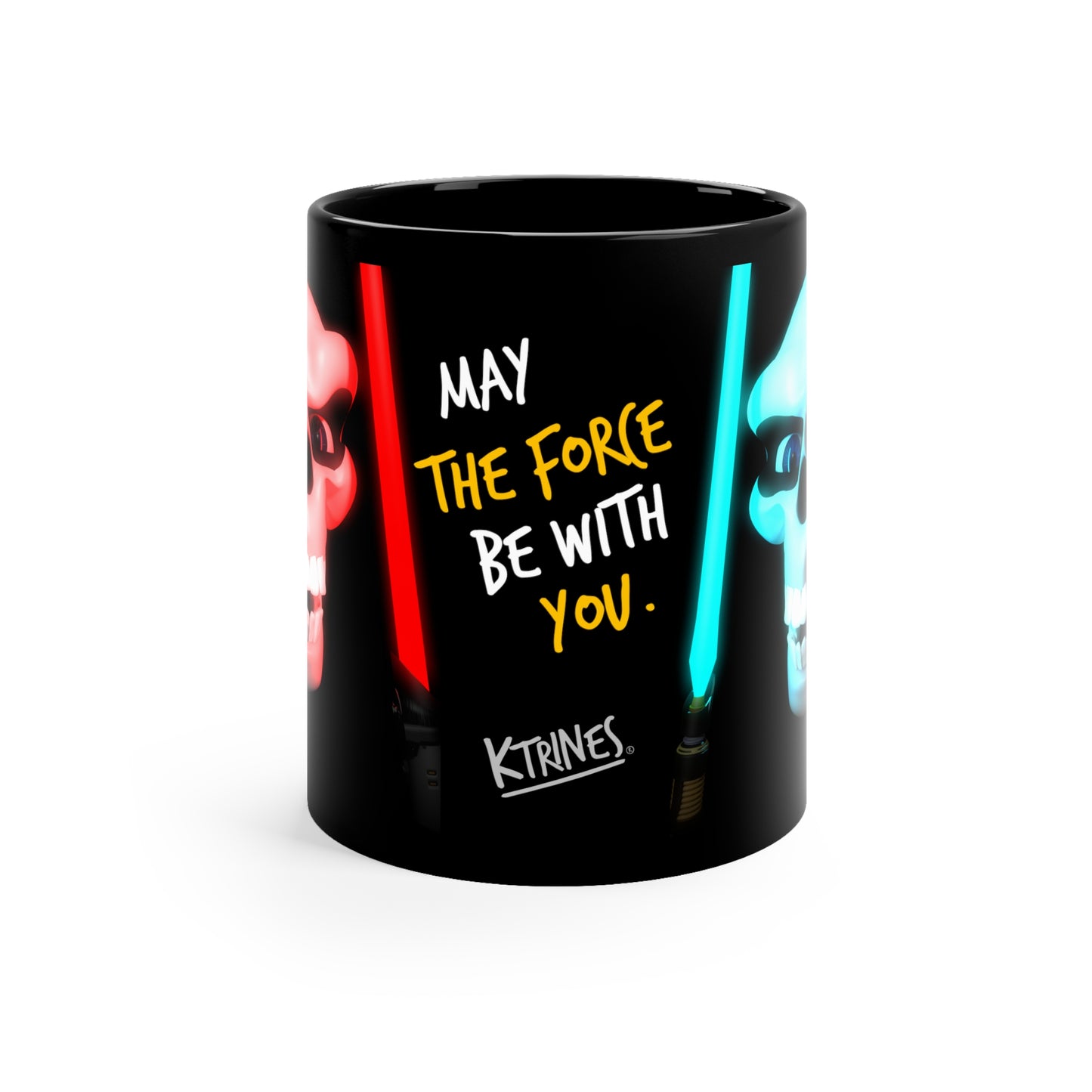 MAY THE FORCE BE WITH YOU. / 11oz Black Mug