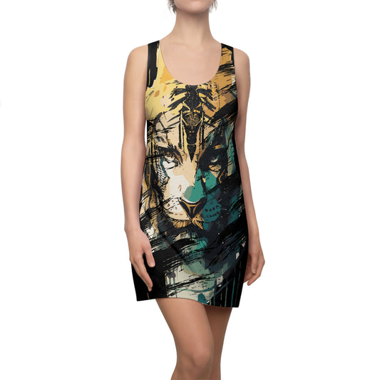 Tiger # 1 / Women's Cut & Sew Racerback Dress (AOP)