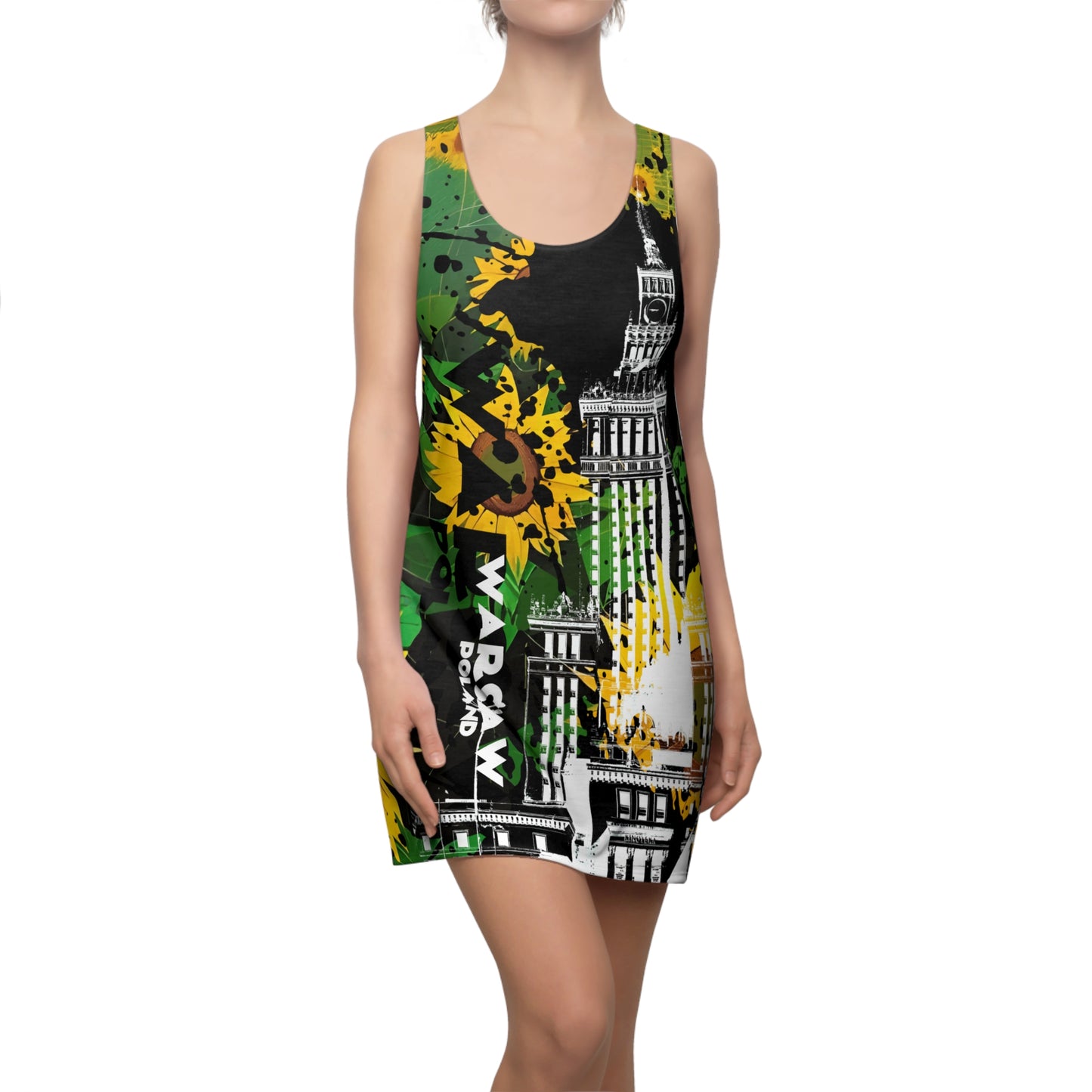 Warsaw Spring # 9 / Women's Cut & Sew Racerback Dress (AOP)