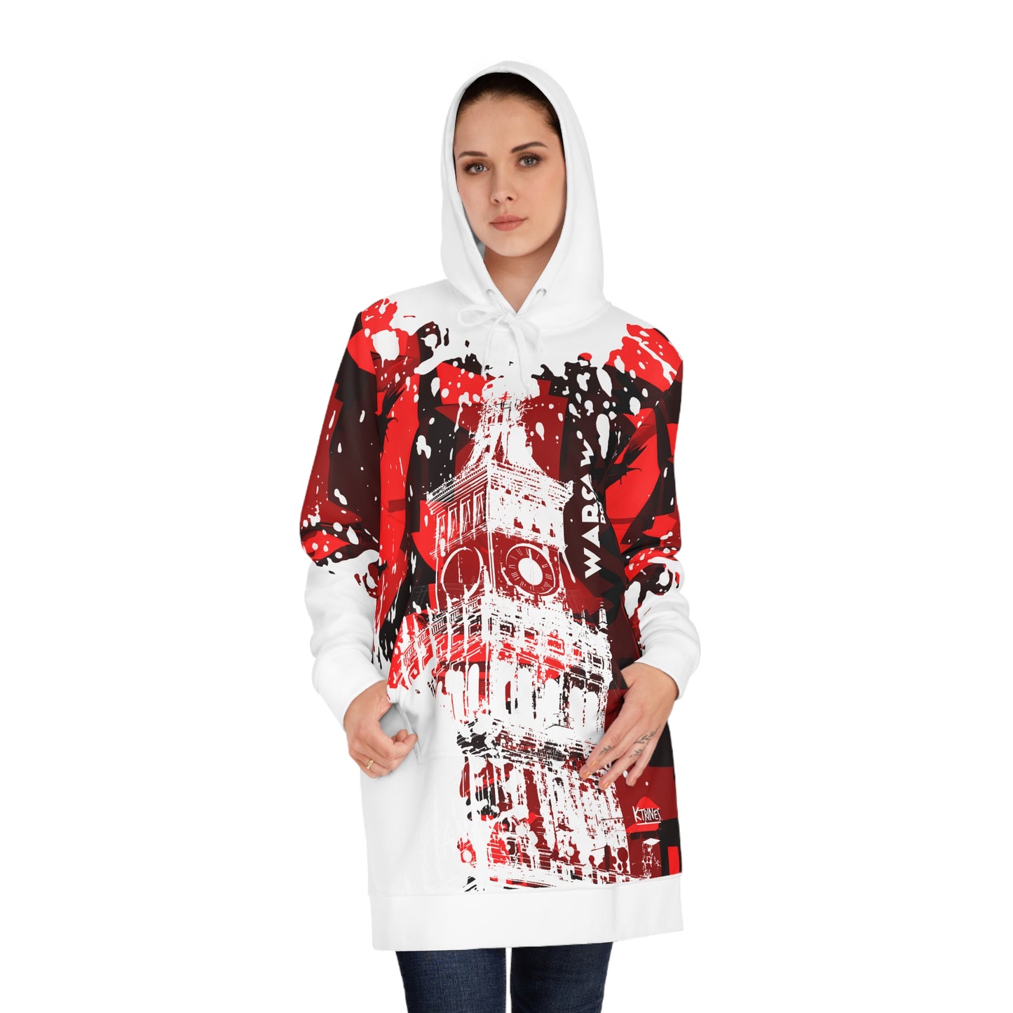 Warsaw Spring # 9 / Women's Hoodie Dress (AOP)